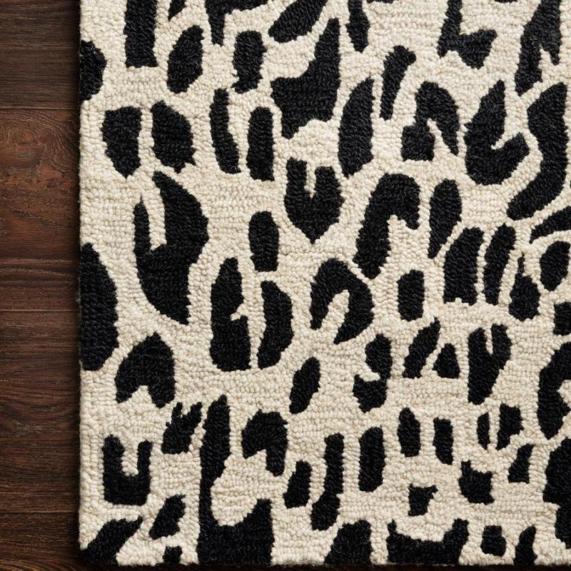 Bold Leopard Print Modern Area Rug 75
